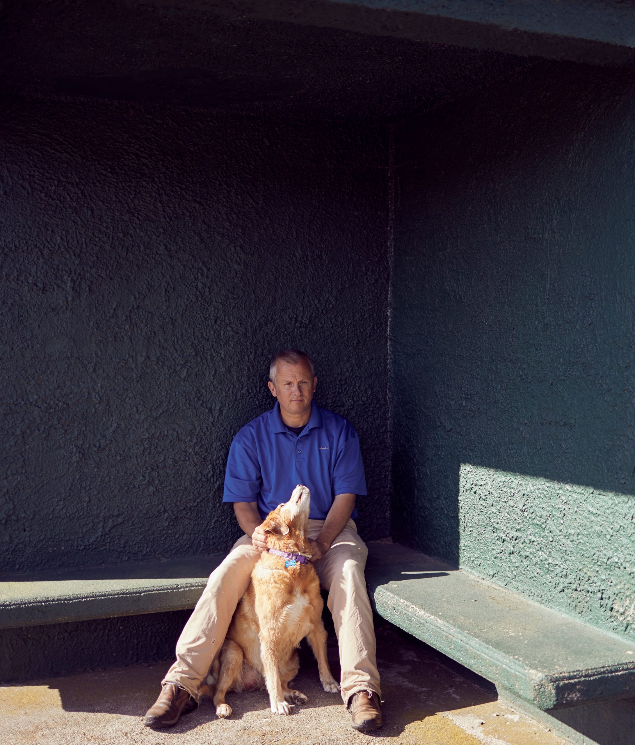 For the last 17 years, Russell Heller, known to the locals as Russ, has been the superintendent at William J. Devine Memorial Golf Course at Franklin Park, known to the locals as Franklin Park. The locals also know his faithful sidekick, Gisele. Photo by John Huet