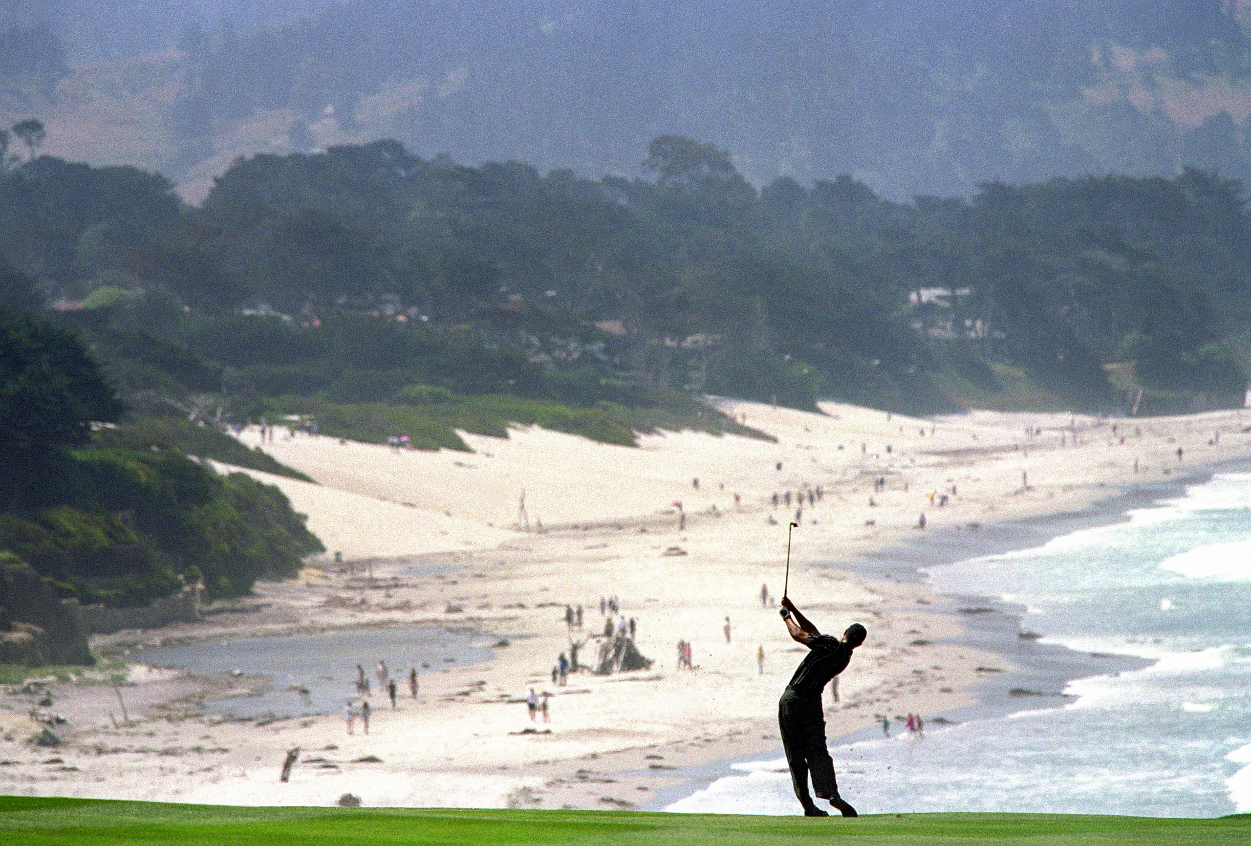 More than a century after the hypnotizing Northern California terrain caught the eye of a lovesick voyager, Tiger Woods also fell for its sightlines, leading to his historically dominant display at the 2000 U.S. Open. Photo by Jamie Squire/Getty Images