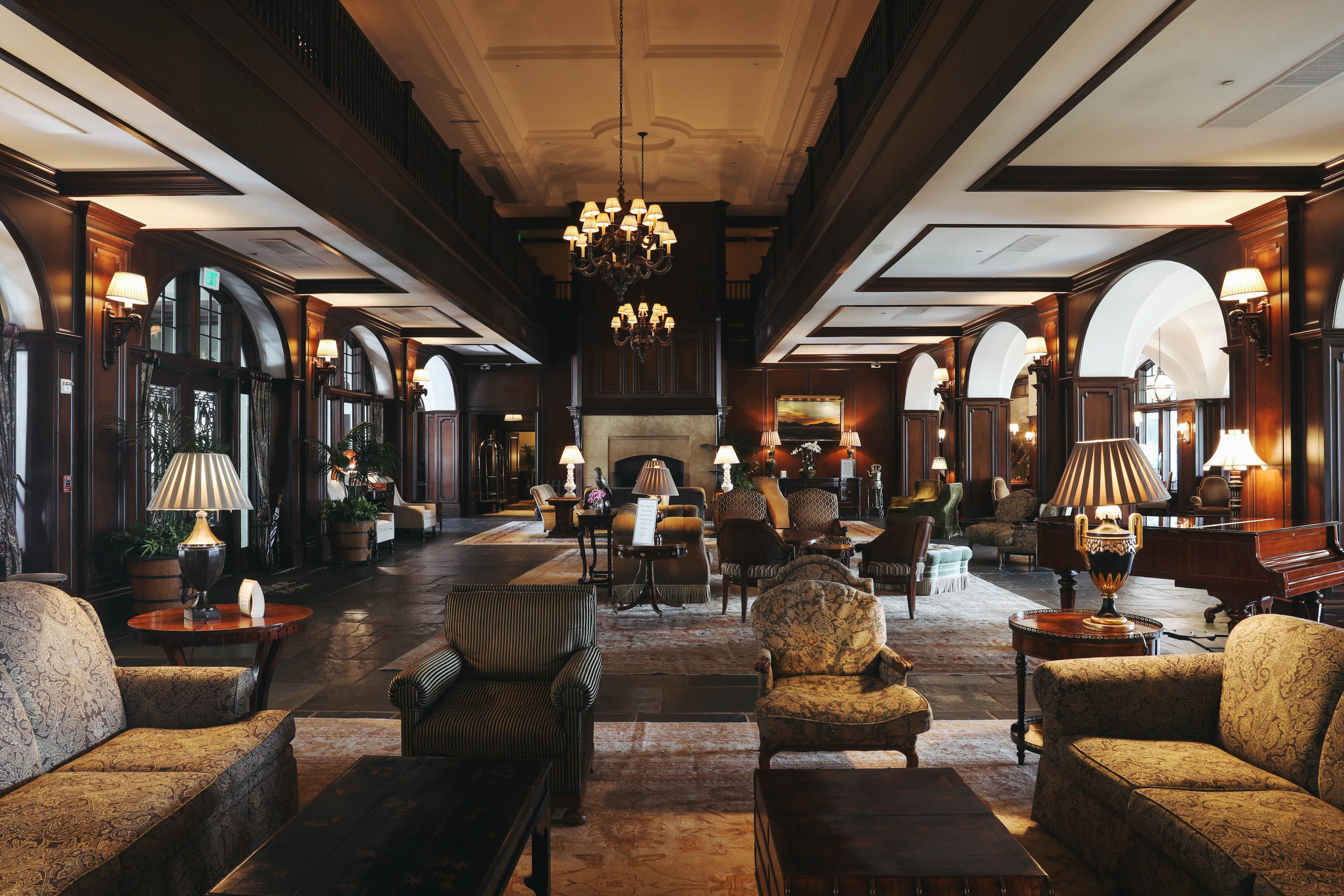 The lobby of The Lodge at Sea Island