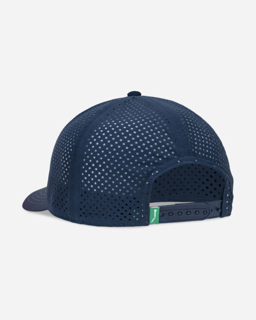 キャップ [MATINKIM]washed oxford two tone ball cap in navy WASHED OXFORD TWO TONE BALL CAP IN NAVY – Matin Kim