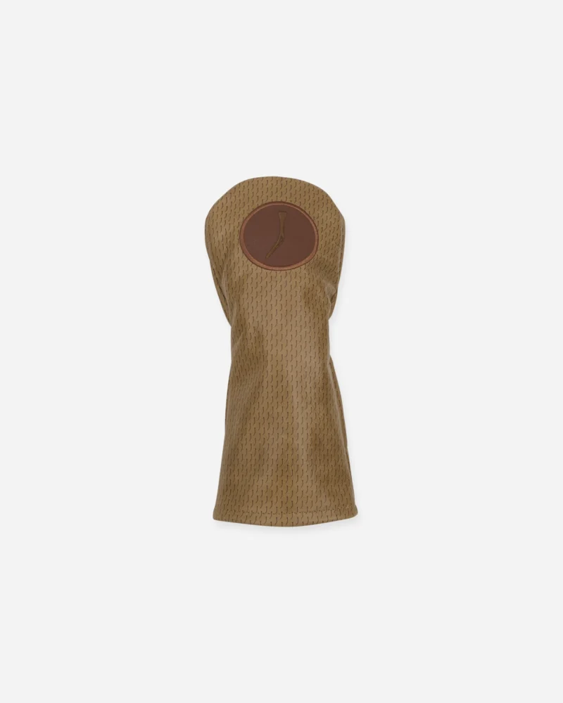 BTS Printed Leather Headcover - Driver - Tan