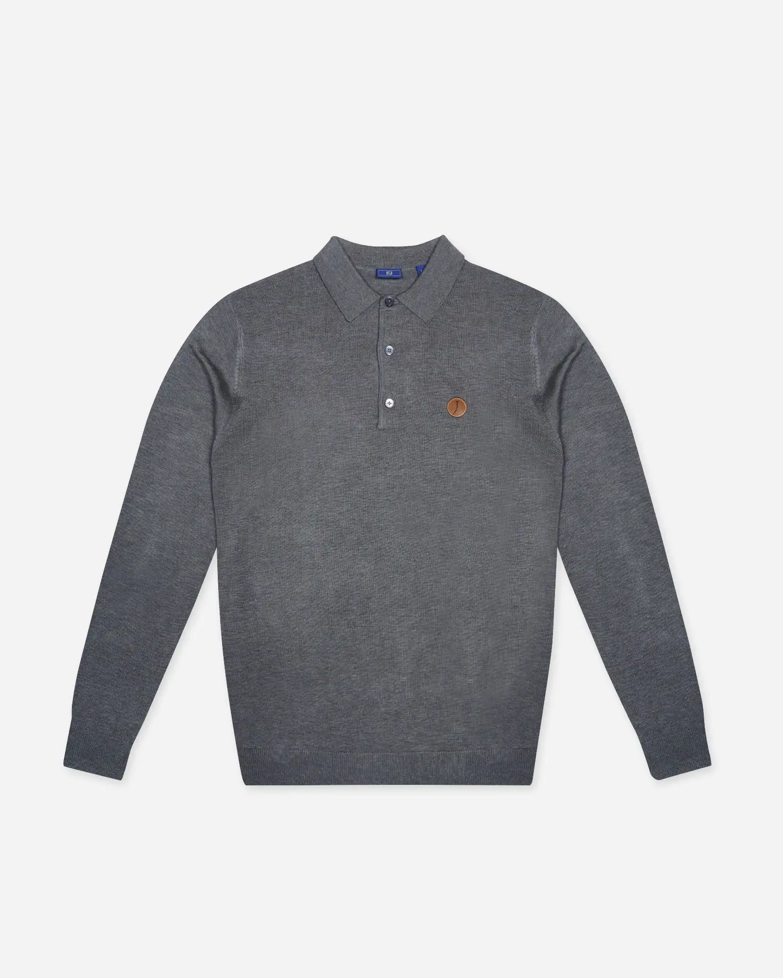OW-FJ-33312-HTRCHR_FRONT BTS x FJ Sweater Polo Heather Charcoal