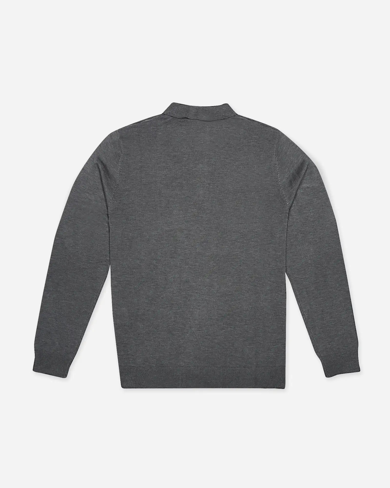 OW-FJ-33312-HTRCHR_BACK BTS x FJ Sweater Polo Heather Charcoal