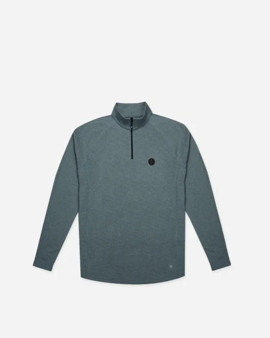 BTS x FJ ThermoSeries Heather Brushed Back Midlayer - Green