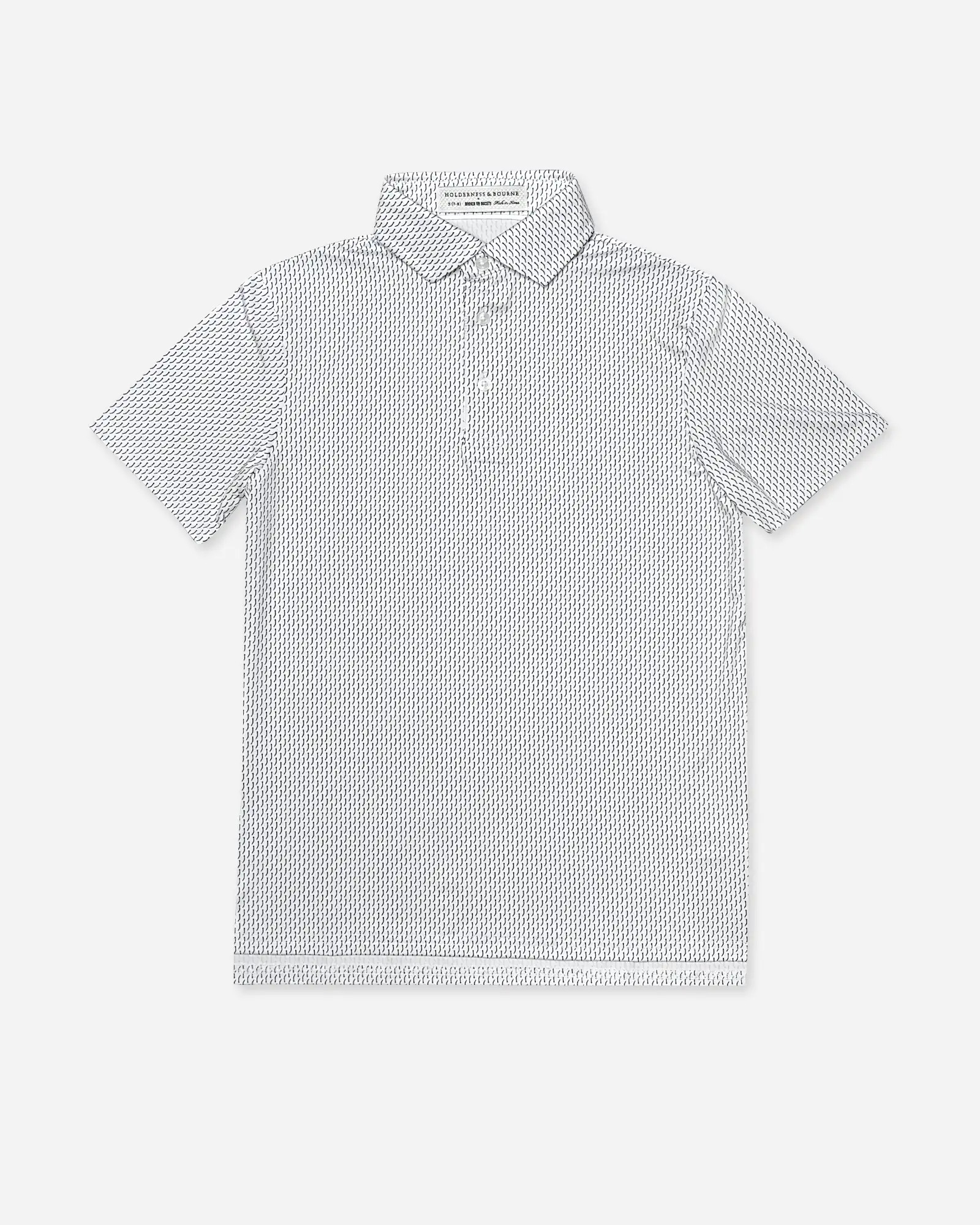 PL-HB- HB3024-BYS-WHTBLK-S FRONT BTS × H&B The Youth Society Polo