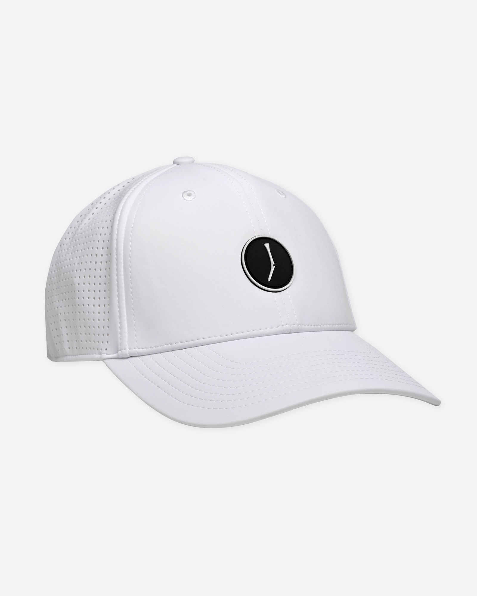 HW-AN-T-39307-WHT-BLK_Front-NEW BTS Flex Performance Hat - WHT/BLK
